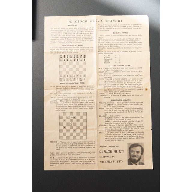 Vintage Chessboard, Italy, 1970s For Sale - Image 9 of 18