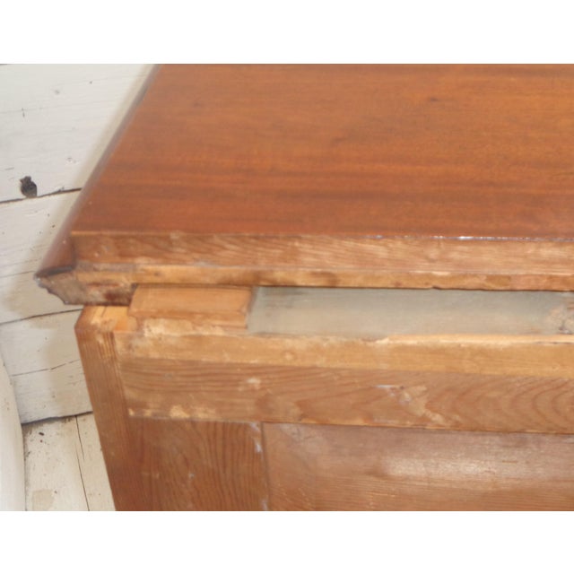 Bidermeier Chest of Drawers with Secretaire in Mahogany, Early 19th Century For Sale - Image 9 of 18