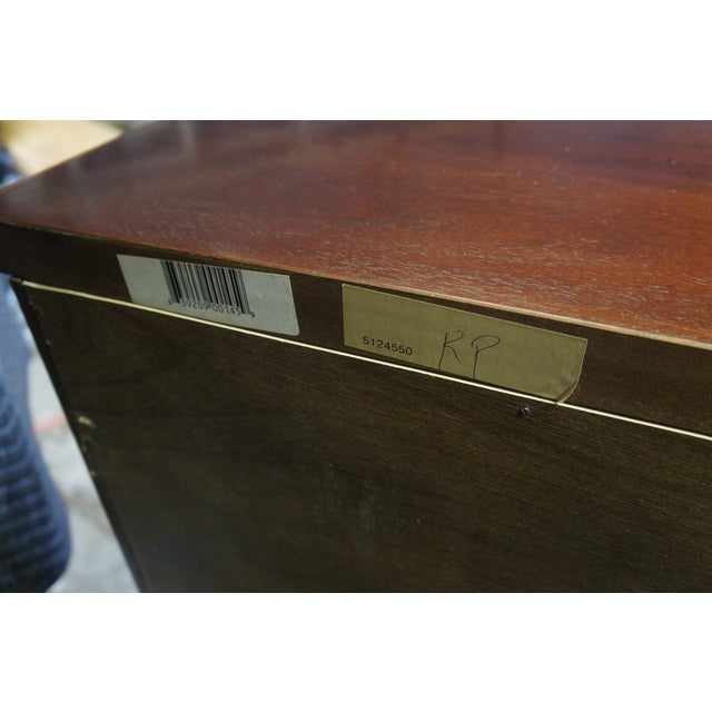 Late 20th Century Ralph Lauren Henredon George II Mahogany Gentleman's Dresser Chest of Drawers For Sale - Image 12 of 15
