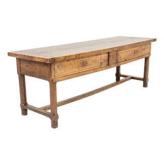 Antique French Oak Table, 1700s For Sale