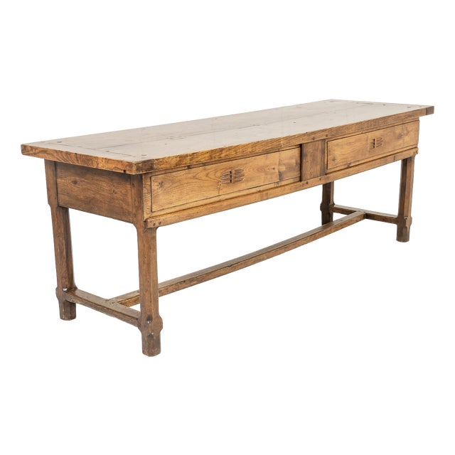 Antique French Oak Table, 1700s For Sale