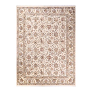 Mogul Hand-Knotted Area Rug - Ivory, 9' 2" x 12' 5" For Sale