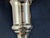 Pair Brass Candlesticks Holders 9" Valsan Portugal Taper Gold For Sale - Image 4 of 6