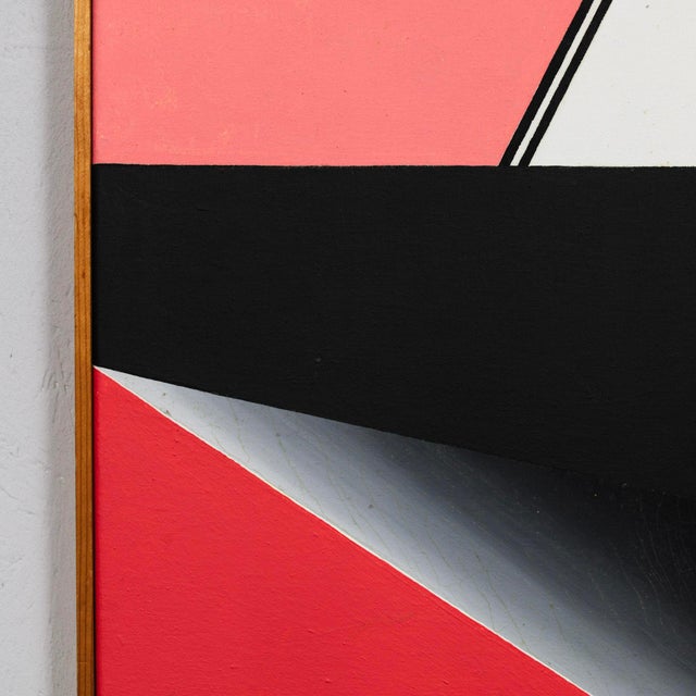 1970s Robin Deirkauf, Abstract Composition, 1973, Acrylic on Canvas For Sale - Image 5 of 8