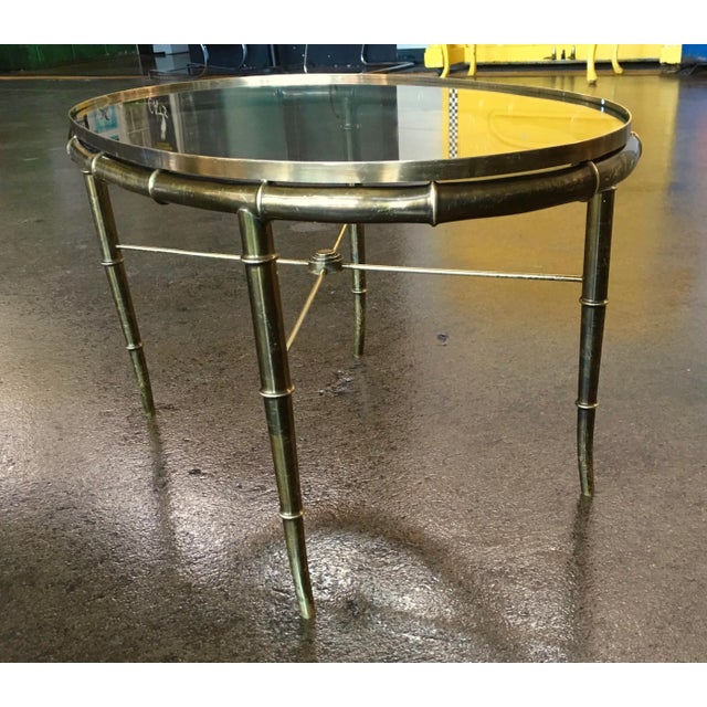 Mastercraft Faux Bamboo Petite Coffee Table For Sale - Image 12 of 13