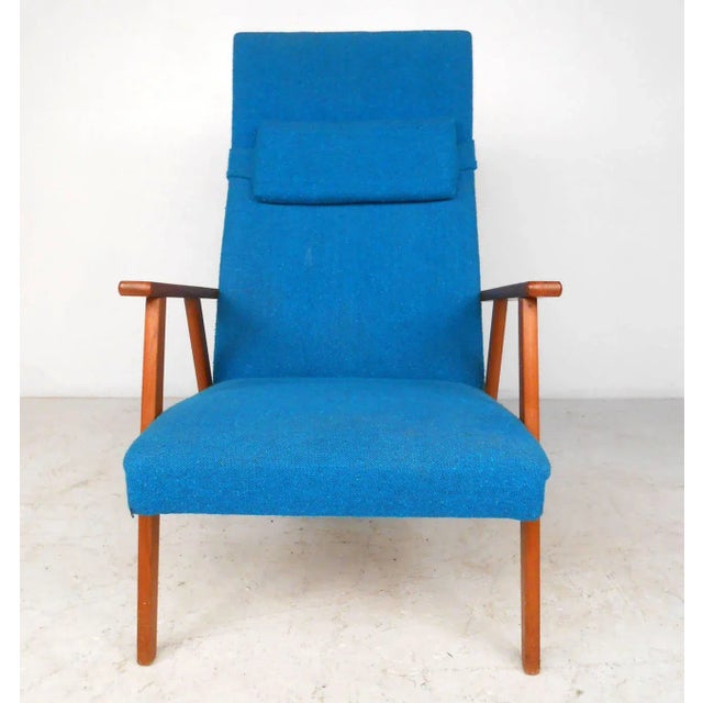 Mid-Century Modern Scandinavian Modern High Back Armchair For Sale - Image 3 of 8