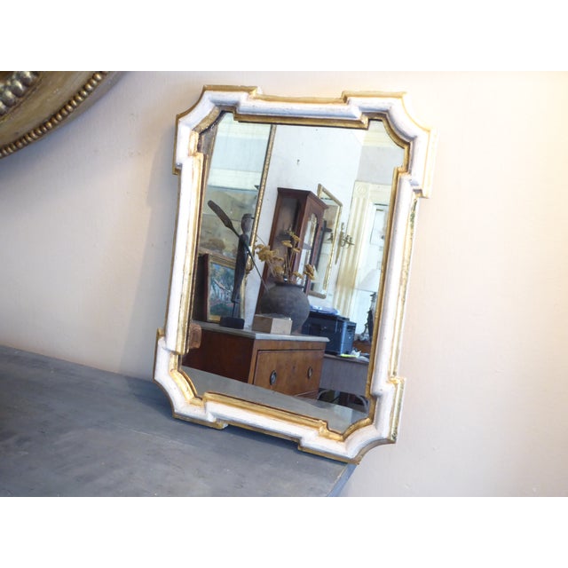 Vintage Small Italian Gilt Mirror For Sale - Image 4 of 5