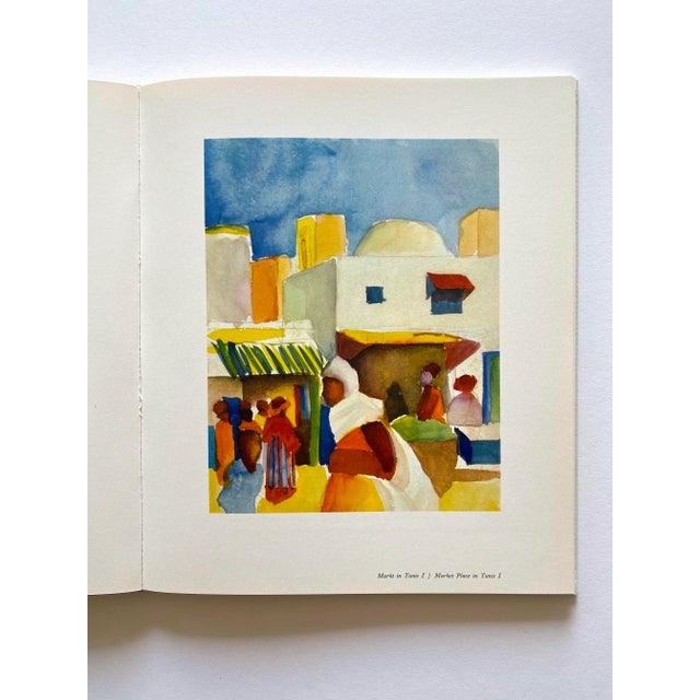 1960s August Macke " Tunisian Watercolors and Drawings " Vintage 1969 1st Edition Lithograph Print Hardcover Modernist Art Book For Sale - Image 5 of 12