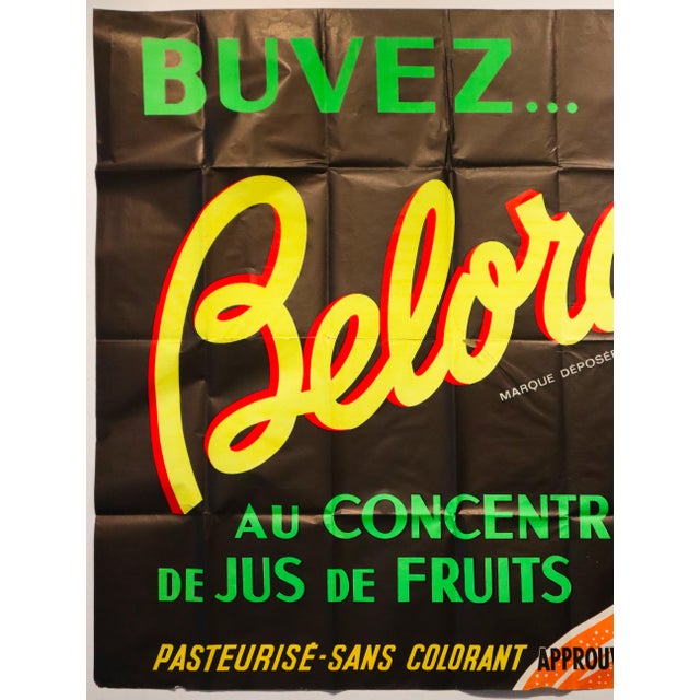 1949 Original French Advertising Poster, "Belorange" For Sale - Image 4 of 5