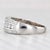 2010s 0.90ctw Diamond Anniversary Wedding Band 14k White Gold Size 8.5 For Sale - Image 5 of 8