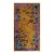1920s Yellow Purple Floral Antique Chinese Art Deco Carpet 3'1" X 5'10" Knotted Wool Rug For Sale