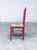 Set of Rustic Red High Ladder Back Wood & Rush Chair Set, 1930s For Sale - Image 17 of 18