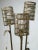 Mid-Century Modern Vintage Italian Gilded Metal Bamboo Floor Lamp For Sale - Image 3 of 11