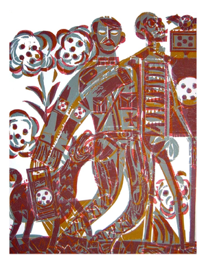 Hap Grieshaber, The Blind, 1966, Paper