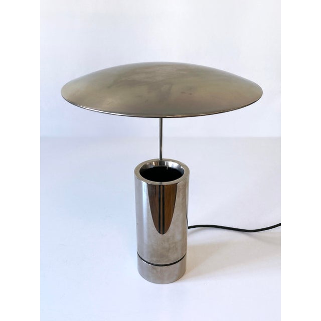 Silver Modernist Tos Table Lamp by Florian Schulz, Germany, 1990s For Sale - Image 8 of 18