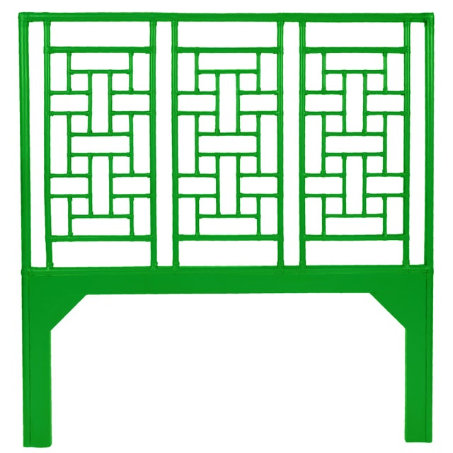 Coastal Ohana Platform Bed Queen, Bright Green For Sale - Image 3 of 7