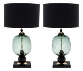 Example of Mid-Century Modern Murano Glass Lamps