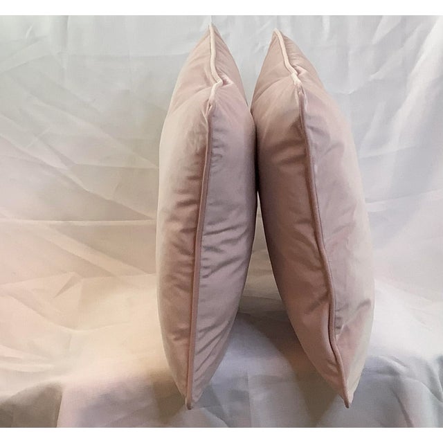 Contemporary Contemporary Italian Pale Pink Pillows - A Pair For Sale - Image 3 of 13