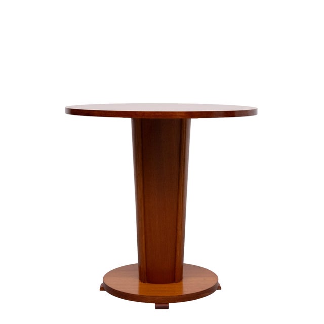 Amsterdam School Dutch Art Deco side or center table 1930s Beautiful condition . Nice warm color . The Art Deco table...