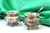 Silver Salt and Pepper Shakers Glass Cores and Embossed Spoons, Set of 4 For Sale - Image 6 of 7