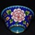 Chinoiserie Handmade Cloisonne Tea Bowl, Wire Inlaid Pink Peony on Deep Blue, Chinoiserie Decor For Sale - Image 3 of 9