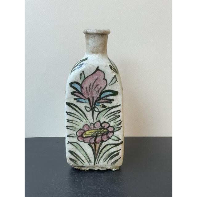 White Triangular Qajar Vase, Set of 2 For Sale - Image 12 of 12