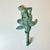 Nautical 1970s Vintage Nautical Coastal Cast Iron Verdigris Mermaid Wall Hook. For Sale - Image 3 of 16