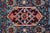 Textile Vintage Hand-Knotted Wool Oriental Medallion Rug Crimson Red Indigo Blue 3 X 5' For Sale - Image 7 of 12
