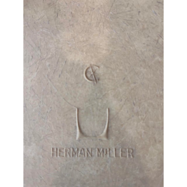 Mid-Century Modern A Pair of Eames for Herman Miller Mid Century Lemon Yellow Fiberglass Shell Chair MCM For Sale - Image 3 of 18