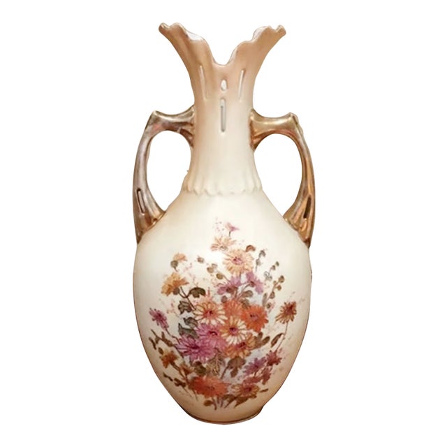 Antique Rudolstadt German Porcelain Vase For Sale