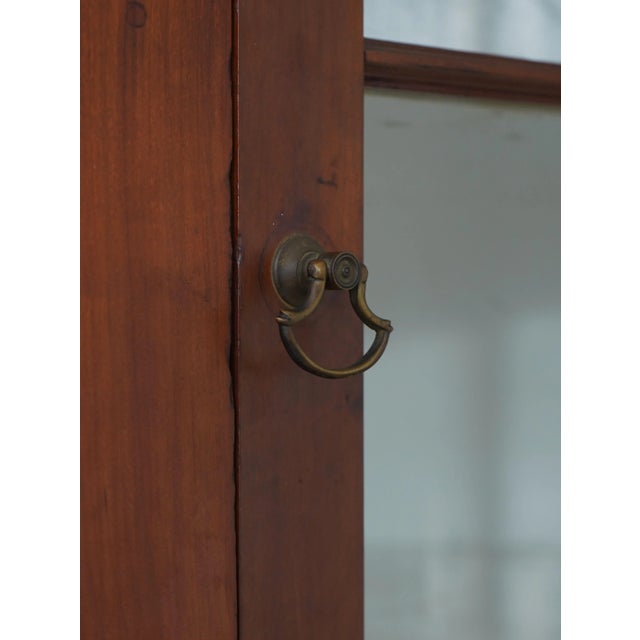 Period 19th Century Cherry 2 Piece Country Corner China Cabinet For Sale - Image 9 of 17