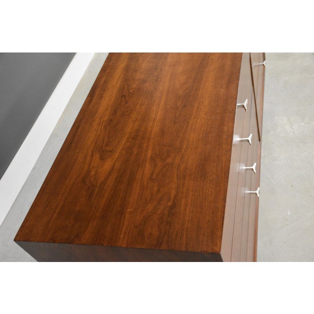 1950s Refinished George Nelson for Herman Miller Walnut Dresser For Sale In Boston - Image 6 of 11