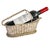 Vintage Woven Silver-Plated Wire Wine Bottle Basket Caddy & Sommelier Basket For Sale - Image 11 of 14