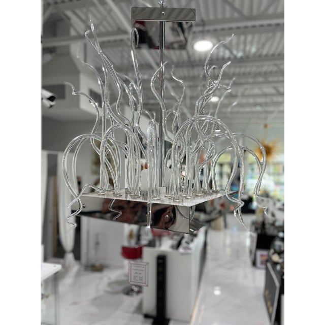 2000 - 2009 Livia Suspension Chandelier Light by Andromeda of Murano, Italy For Sale - Image 5 of 10