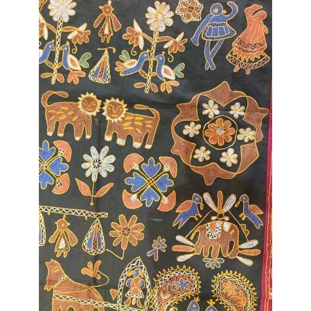 Textile Mid 20th Century Kashmiri Embroidery For Sale - Image 7 of 10