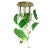 Green Flower Power Lotus Dichondra Round Chandelier from VGnewtrend, Italy For Sale - Image 8 of 8