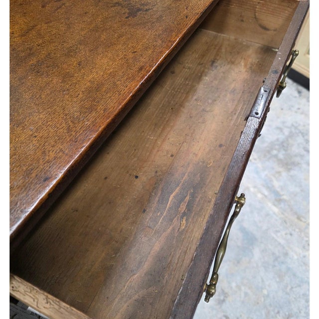 Antique 18th Century Oak Lowboy For Sale - Image 13 of 16
