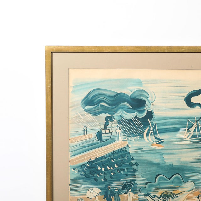 Raoul Dufy Post Impressionist Lithograh Entitled “le Havre” by Raoul Dufy For Sale - Image 4 of 11
