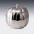 A vintage 20th century italian silver plated ice bucket in the form of a pumpkin. Upon lifting the lid a glass liner is...