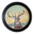 Antique the American Art Works Pre-Prohibition Era Red Stag/Elk Beer Serving Metal Lithograph Tray For Sale