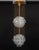 Delicate Gilt Brass Crystal Chandelier by Palwa, 1970s For Sale - Image 9 of 14