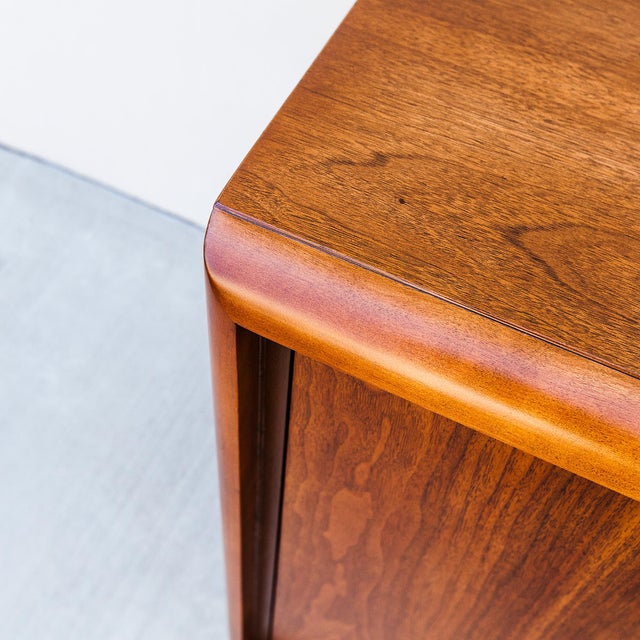Restored Mid Century Modern Walnut Sideboard by Robsjohn-Gibbings for Widdicomb For Sale - Image 11 of 16