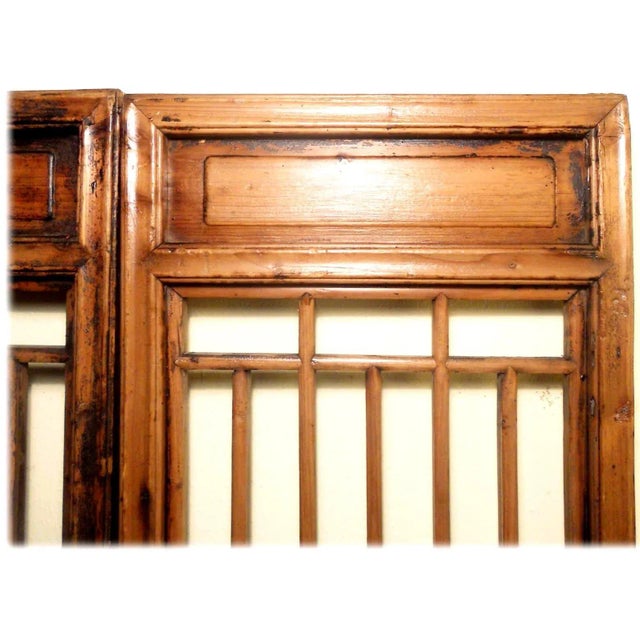 Brown Early 19th Century Antique Chinese Screen Panels, - a Pair For Sale - Image 8 of 11