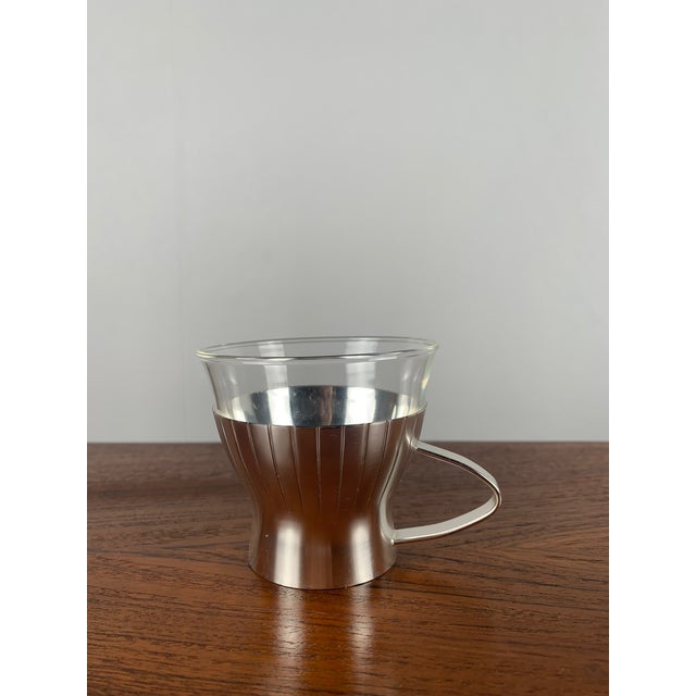 Mid-Century Modern Art Deco Tea or Coffee Service from WMF, 1940s, Set of 5 For Sale - Image 3 of 18