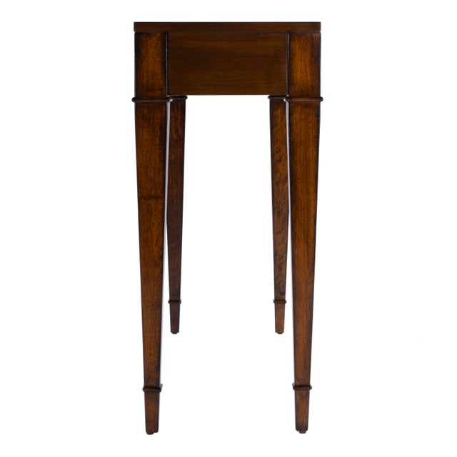 Kai 45 in. W Rectangular Wood 2 Drawer Console Table, Antique Cherry For Sale In Chicago - Image 6 of 9