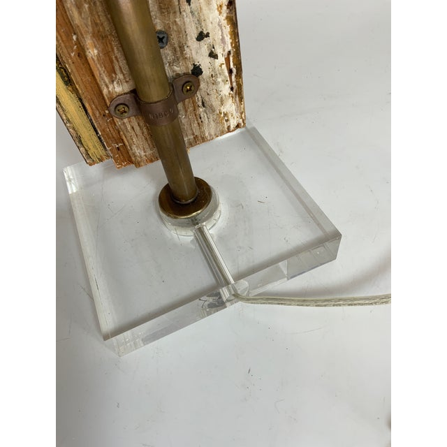 18th Century Italian Carved and Gilt Fragment Lamp For Sale - Image 9 of 10