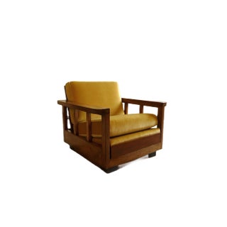 Cubist Art Deco Velvet Club Chair, 1920s For Sale