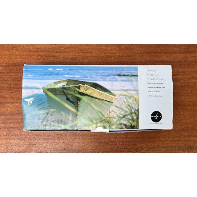 Swedish Ceramic and Teak Herring Jars by Asa Lindberg for Sagaform, 2000s, Set of 4 For Sale - Image 18 of 18