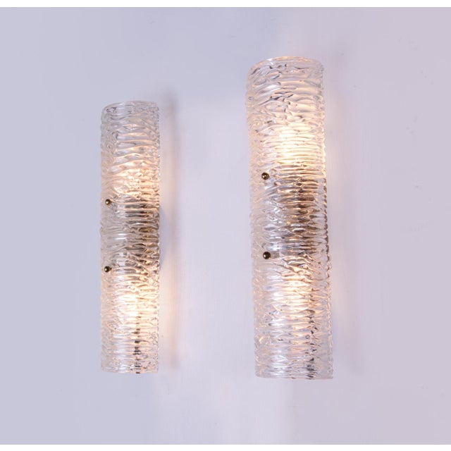 Wonderful mirror wall lights with murano glass shades on a brass frame. Sconces shine beautifully and provide a lot of...