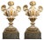 Italian Louis XIV Urn Lacquer and Gilt Vases, Set of 2 For Sale